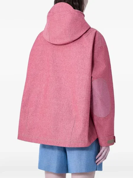 Geacă Moncler Grenoble cu glugă roșu