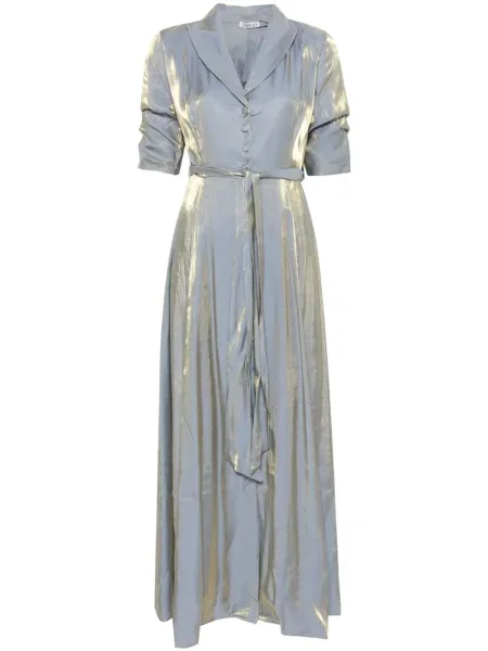 Maksi sukienka maxi Baruni garniturowa niebieska