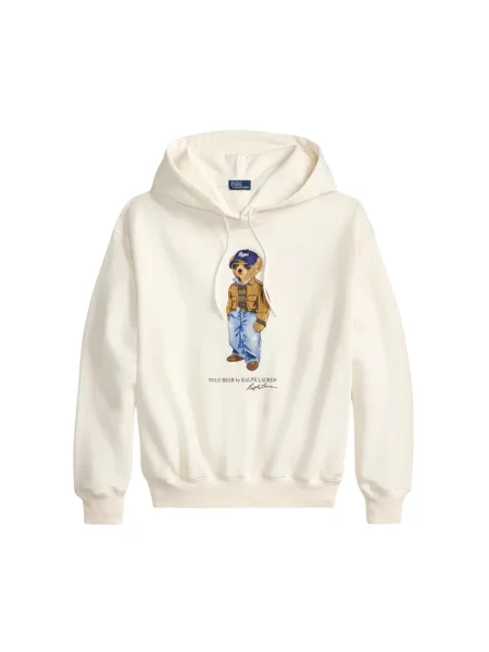 Bluza z kapturem Polo Ralph Lauren z kapturem biała