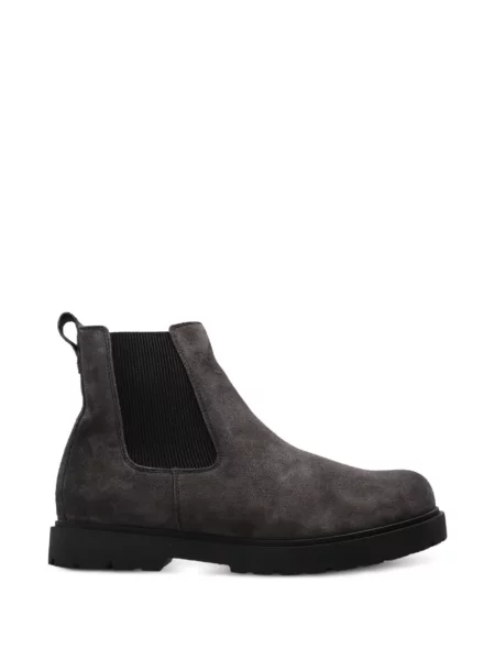 Cizme scurte Birkenstock din piele de căprioară gri