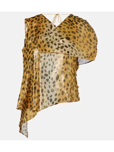 Jedwabny top Jacques Wei żółty