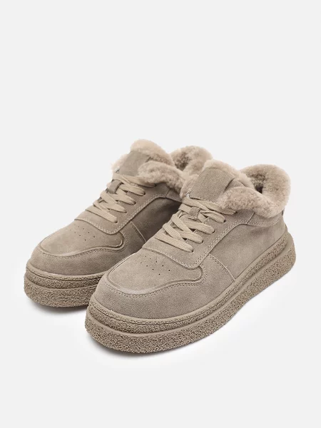 Замшеві Черевики YUKI бежевий