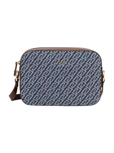 Liu Jo torebka crossbody z bawełną niebieska