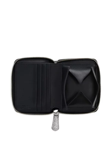 Portofel Marc Jacobs din piele argintiu