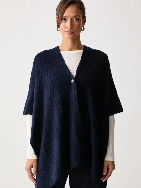 United Colors of Benetton poncho pentru femei cu lână