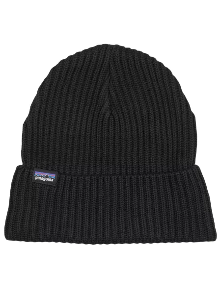 Zimní čepice Patagonia Fishermans Rolled Beanie black černý