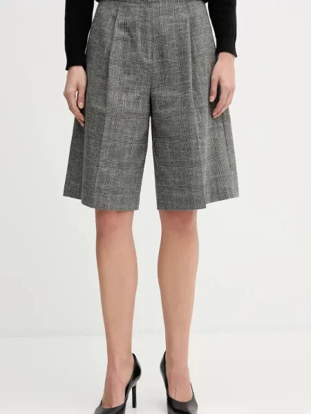 United Colors of Benetton pantaloni scurți din amestec de in gri