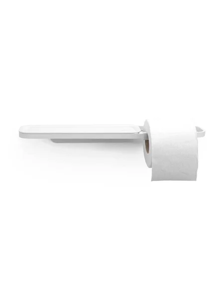Brabantia suport hartie igienică cu raft alb