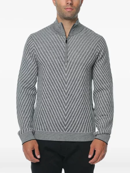 Pulover Emporio Armani de lână gri