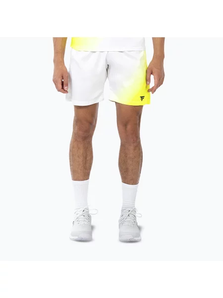 Pantaloni scurți de tenis pentru bărbați Tecnifibre X-Loop white/yellow alb