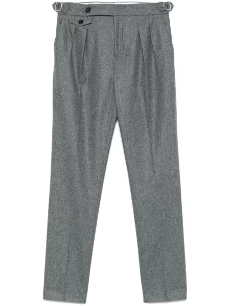 Pantaloni Brunello Cucinelli de flanelă gri