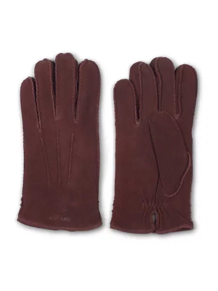 Rękawiczki Howard London skórzane brązowe