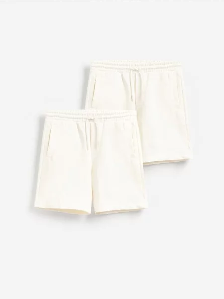 Reserved Set de 2 perechi de pantaloni scurţi bej