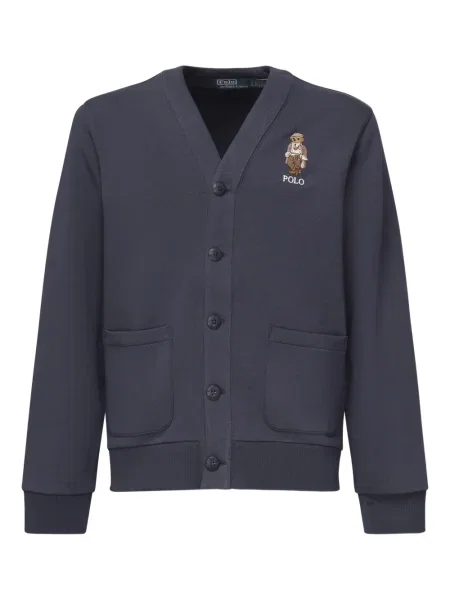 Cardigan Polo Ralph Lauren cu broderie albastru