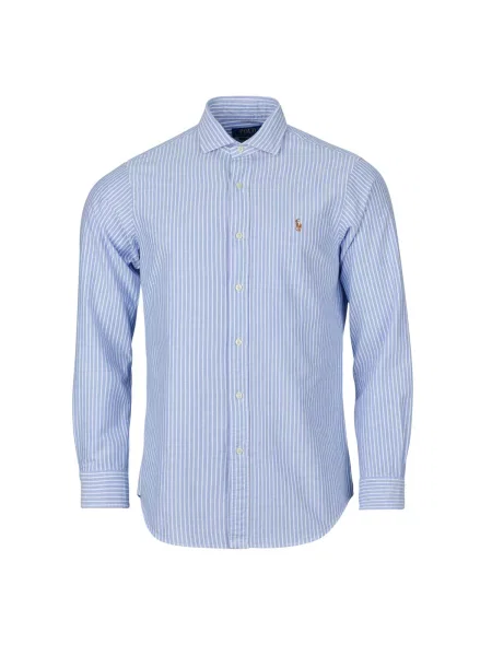 Oxford Polo Ralph Lauren din țesătură twill albastru