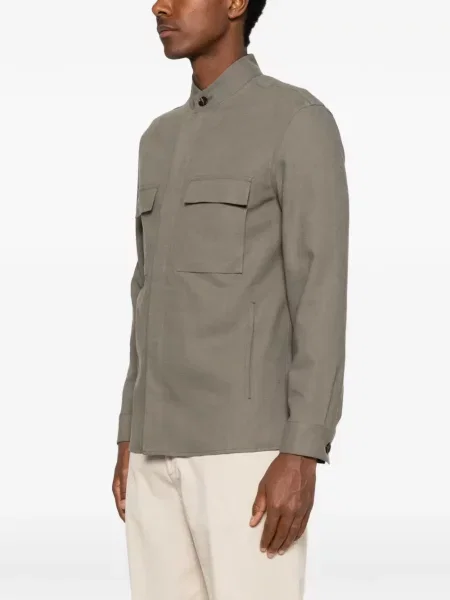 Geacă cămașă Zegna verde