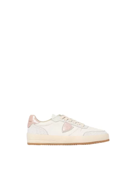 Sneakersy Philippe Model do tenisa skórzane biznesowe różowe