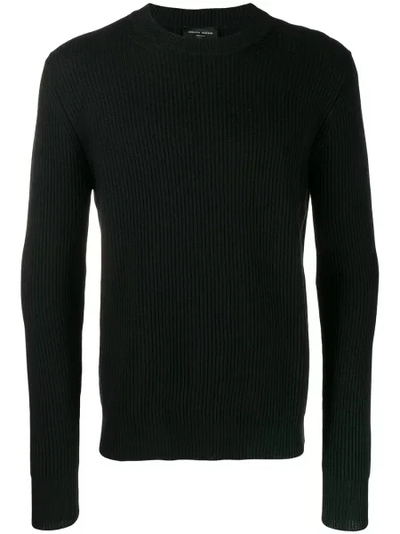 Hanorac Roberto Collina tricotate negru