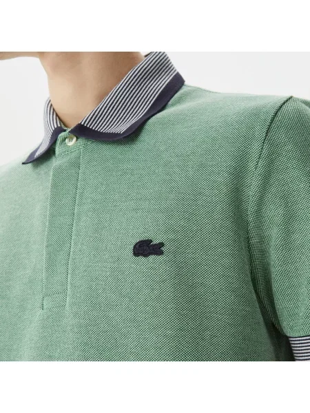 Поло Lacoste зеленое