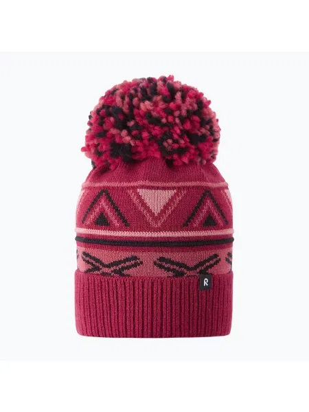Gyerek téli sapka Reima Kirjoen cranberry. Méret: cm piros
