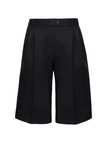 Pantaloni scurți Medeea cu talie înaltă negru