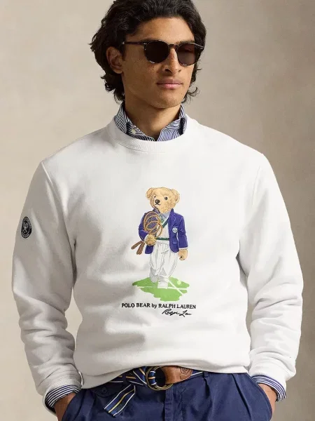 Polo Ralph Lauren pulover pentru bărbați din alb