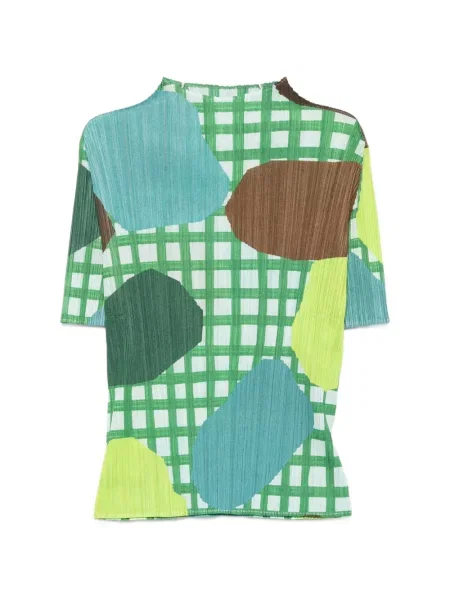 Scurt top Pleats Please Issey Miyake verde