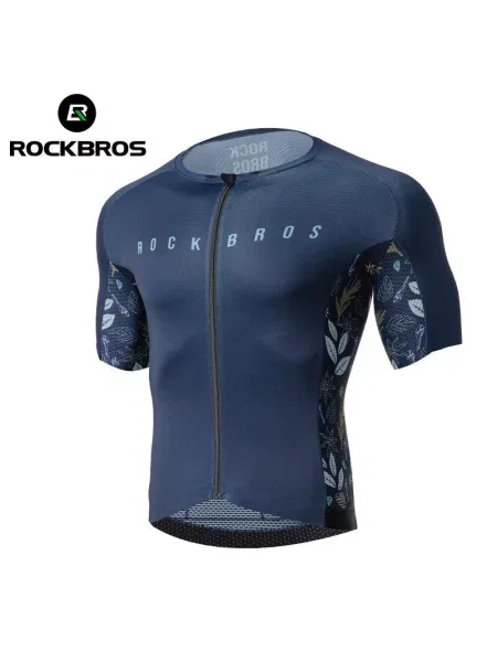 Koszulka kolarska oddychająca unisex ROCKBROS niebieska