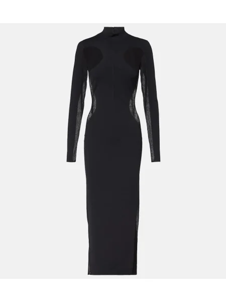 Rochie maxi Stella Mccartney tricotate de costum negru