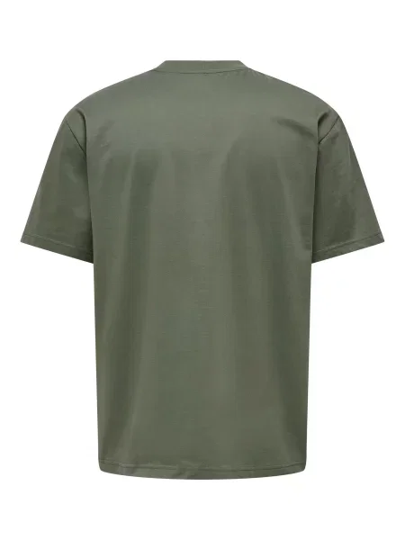 Only & Sons Tricou Fred pământiu verde