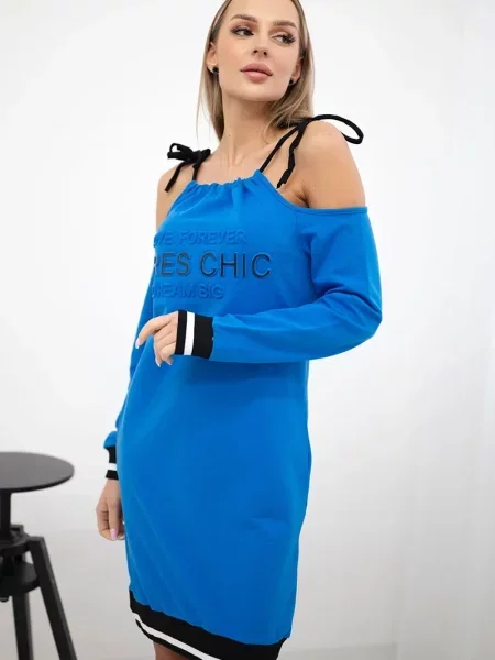 Sukienka Kesi garniturowa niebieska