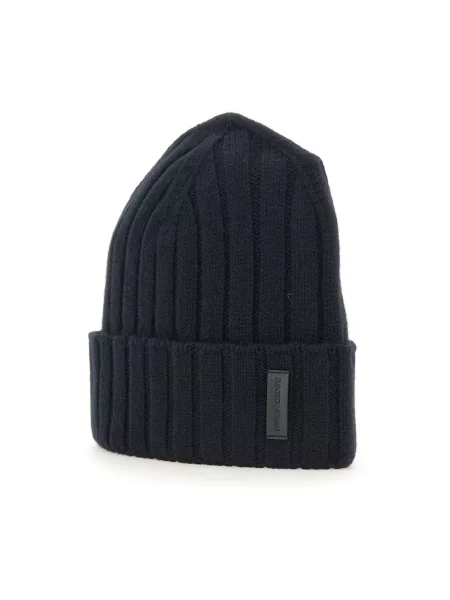 Czapka Emporio Armani wełniana czarna
