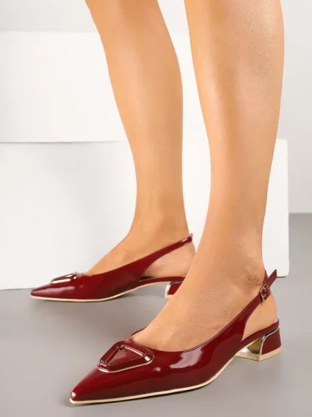 Pantofi cu Lilienia bordo