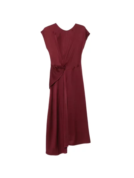 Rochie Victoria Beckham asimetrică roșu