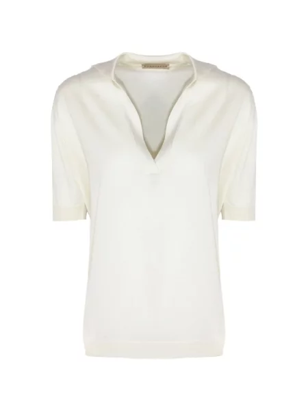 Koszulka polo Purotatto z dekoltem w serek