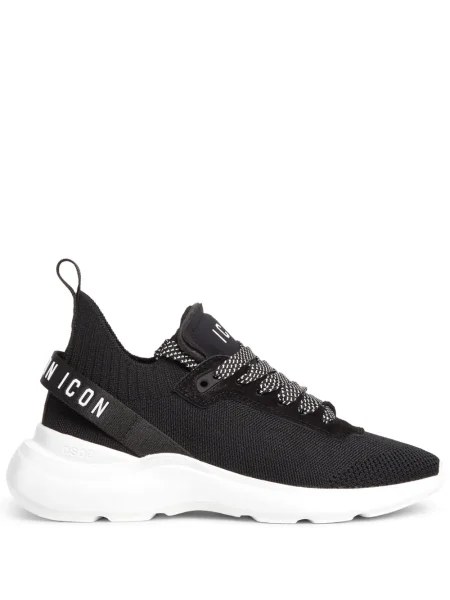 Sneakerși Dsquared2 cu șireturi din dantelă negru