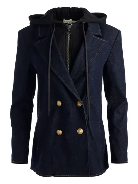 Sacou Alice + Olivia cu glugă albastru