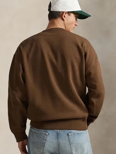 Hanorac din fleece Polo Ralph Lauren din fleece alb