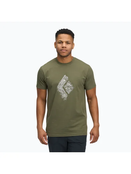 Мъжка тениска Black Diamond Engineered Diamond SS Tee tundra черно