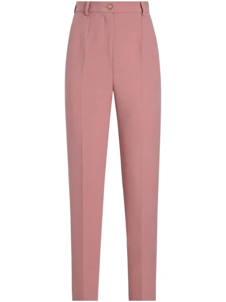 Pantaloni Dolce & Gabbana de lână roz