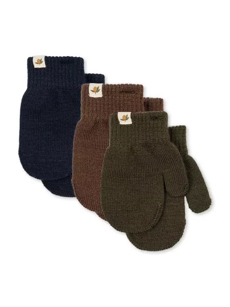 Konges Sløjd рукавиці дитячі 3 PACK FILLA MITTENS