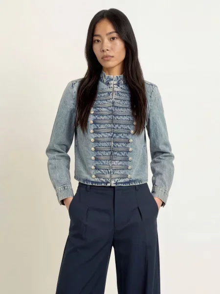 Co'couture Džínová Bunda Jacksoncc bleach denim