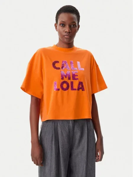 LOLA CASADEMUNT T-Shirt pomarańczowy