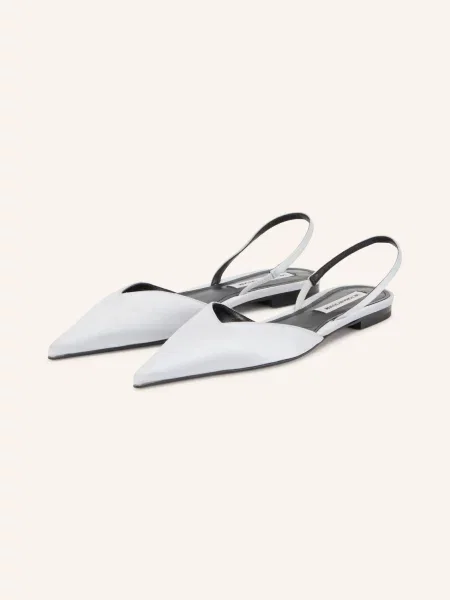 Victoria Beckham Baleriny Typu Slingback silber