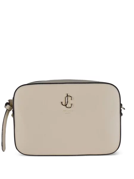 Geantă Jimmy Choo din piele cu autograf