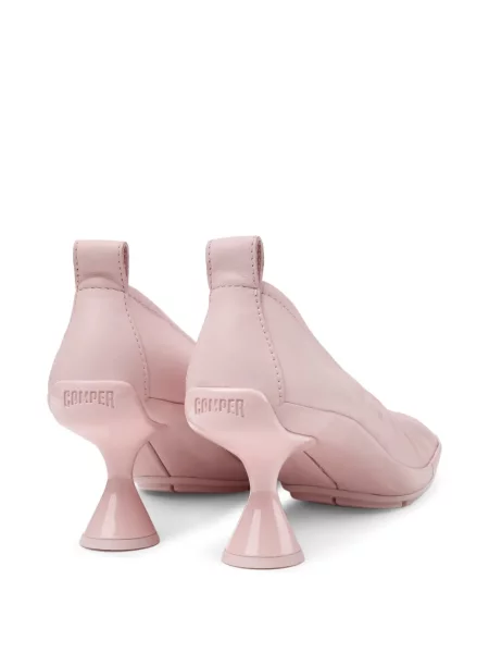 Pantofi cu toc Camper din piele roz