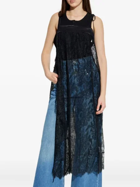 Rochie Munthe din dantelă de costum negru