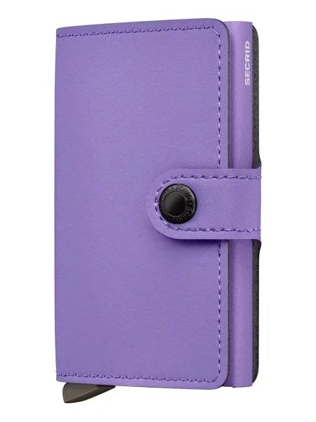 Secrid portofel de piele violet MYp-Lilac negru
