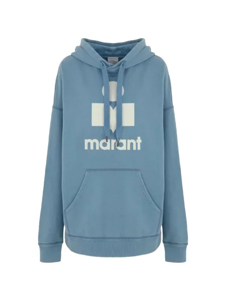 Hanorac cu glugă Isabel Marant cu imagine cu cordon albastru