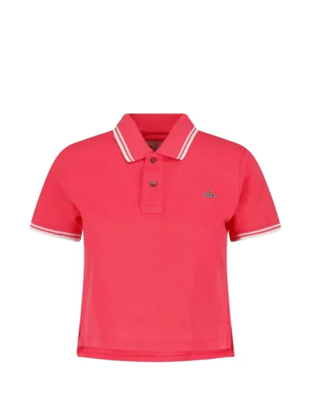 Scurt tricou polo Vivienne Westwood roz